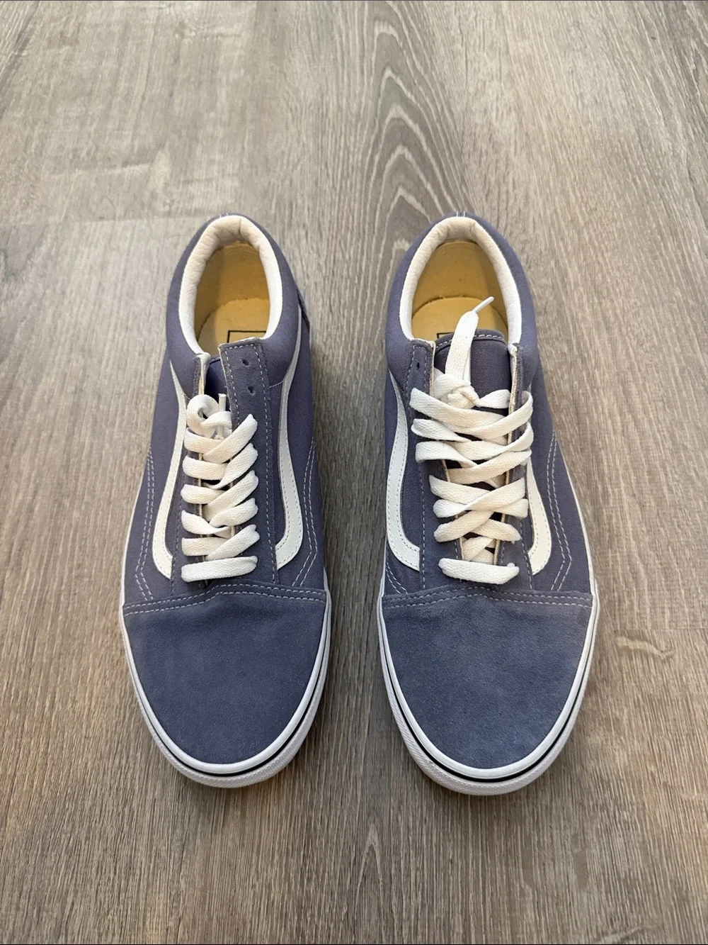 Vans Men’s Low-Top Suede Sneakers in Navy and White:  Never Worn
